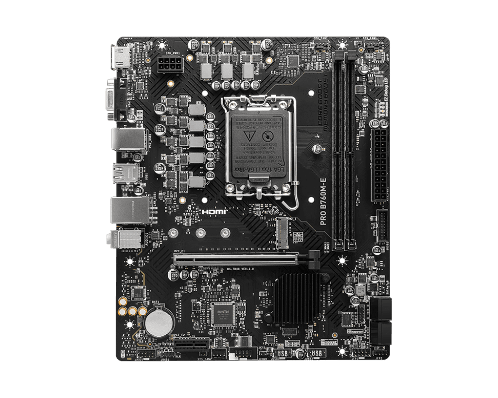 Mainboard MSI PRO B760M-E DDR5