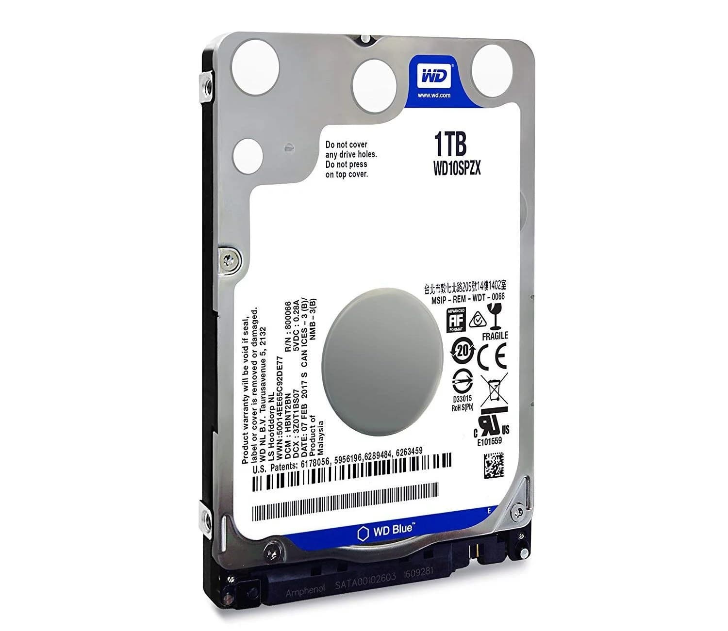 Ổ cứng Laptop WD Blue 1TB 5400rpm SATA3 - 2.5'