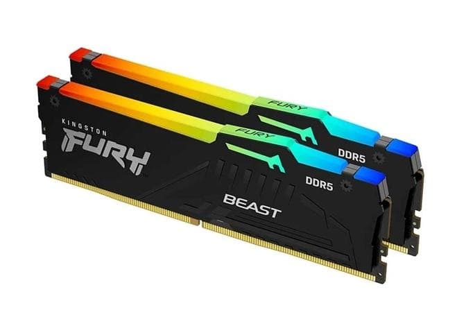 RAM Kingston FURY Beast RGB 16GB (2x8GB) DDR5 5600Mhz