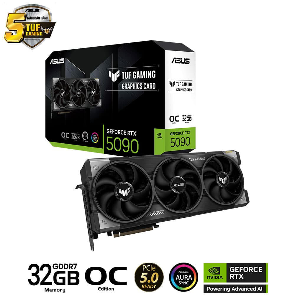 VGA Asus TUF GAMING RTX 5090 32GB GDDR7 OC 