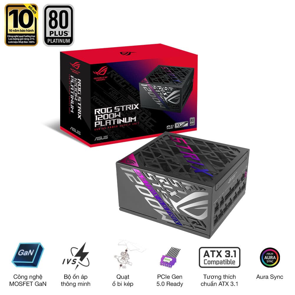Nguồn máy tính ASUS ROG STRIX GAMING 1200P - 1200W