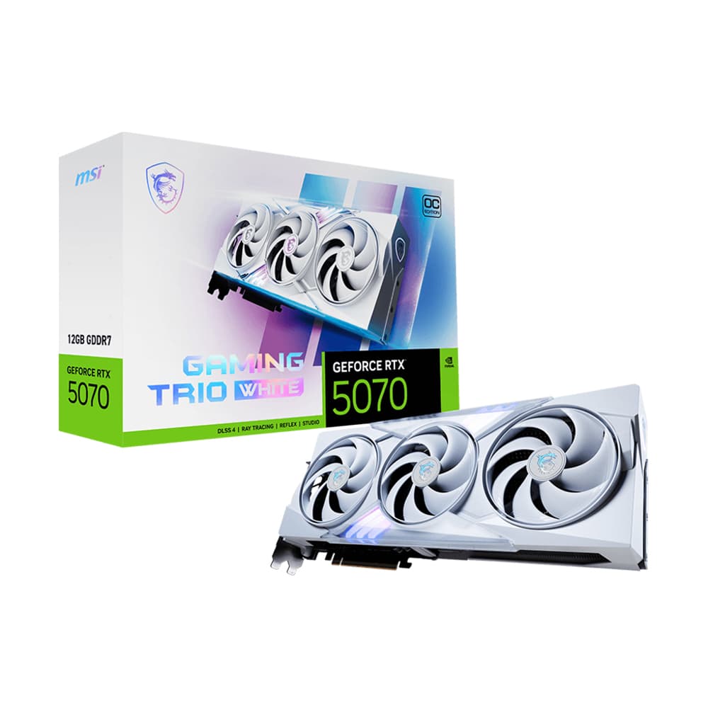 VGA MSI GeForce RTX 5070 12G GAMING TRIO OC WHITE