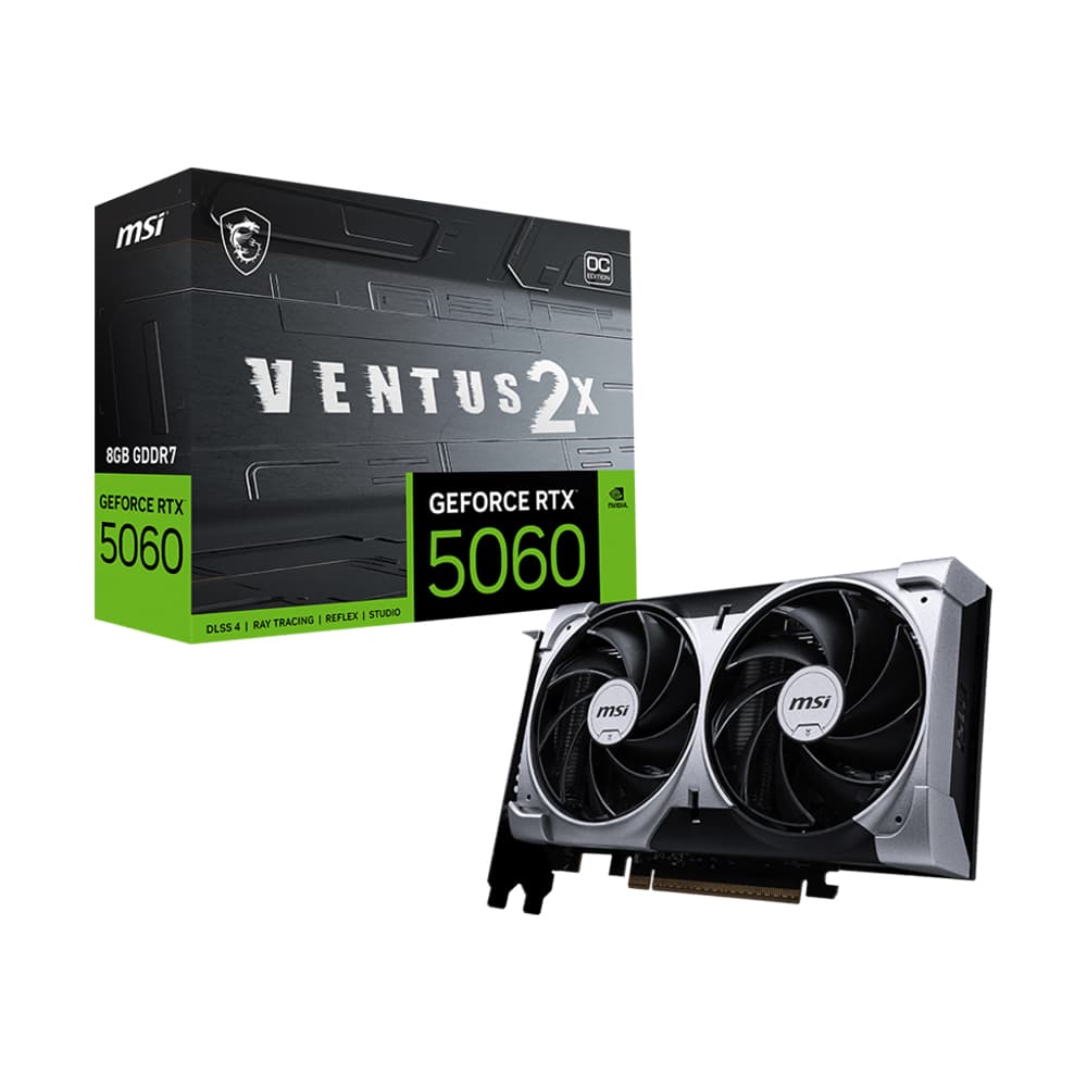 VGA MSI RTX 5060 8GB VENTUS 2X OC BLACK