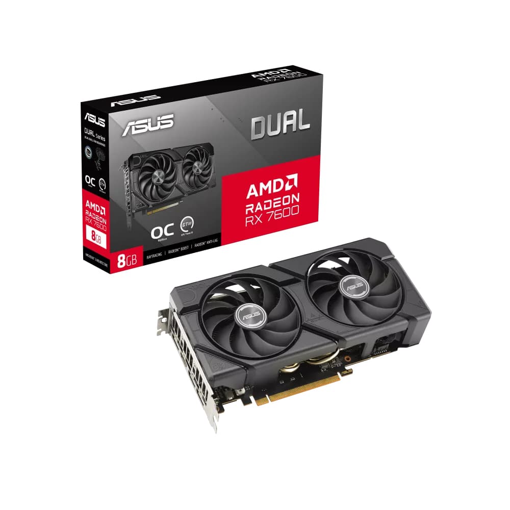 VGA Asus Dual RX 7600 8GB EVO OC