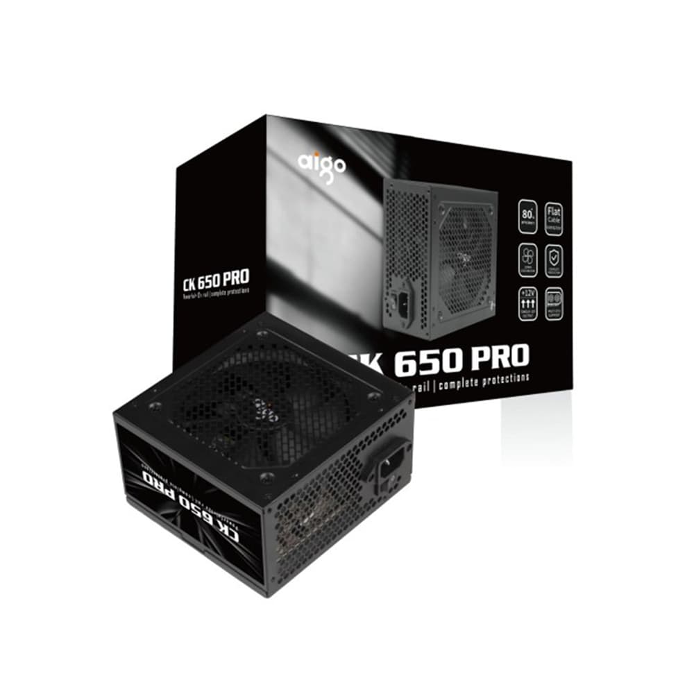 Nguồn máy tính AIGO CK650 PRO 80+ EFICIENCY - 650W 