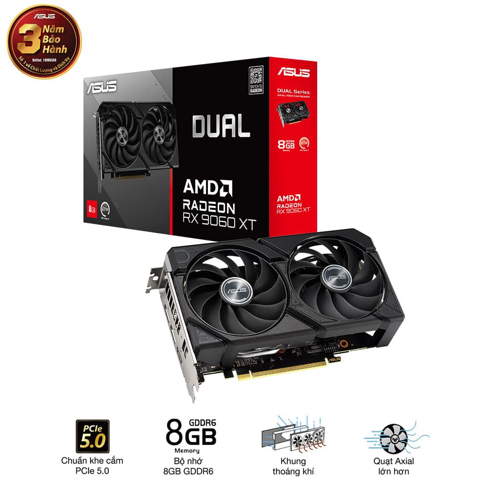 VGA Asus DUAL RX 9060 XT 8GB