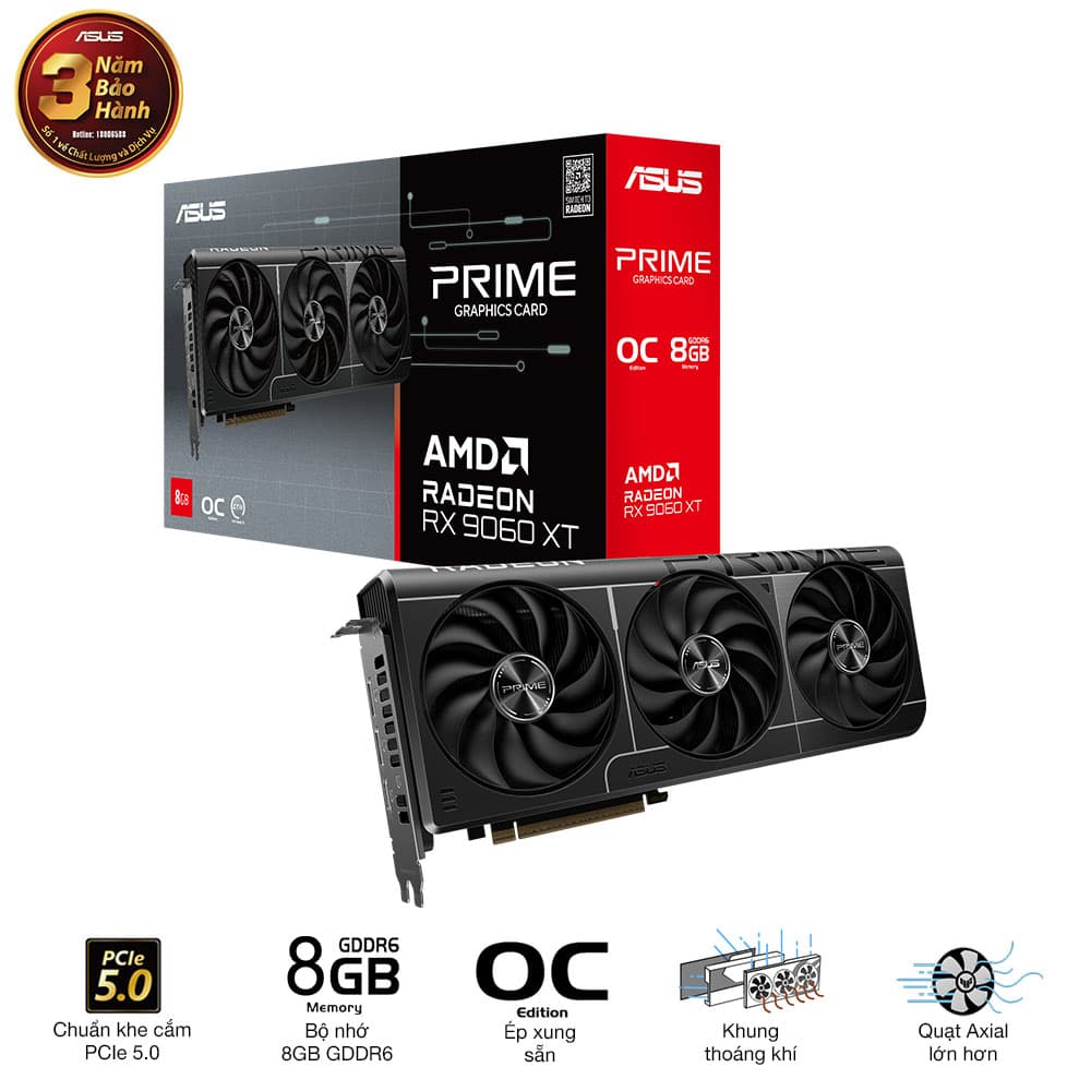 VGA Asus PRIME RX 9060 XT 8GB OC