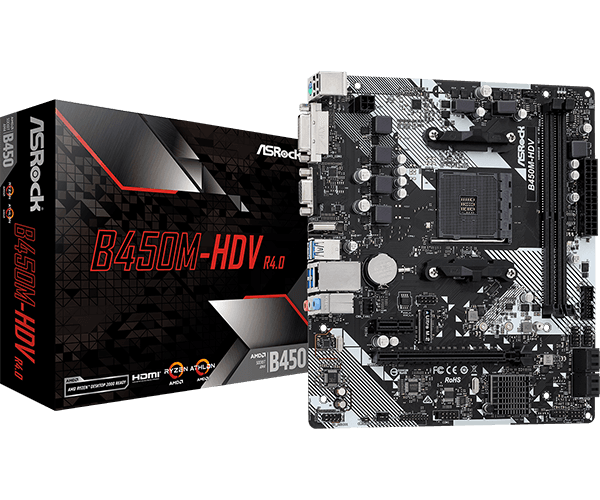 Mainboard Asrock B450M-HDV R4.0