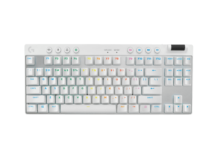 Bàn phím cơ Logitech G Pro X TKL LightSpeed Wireless White Tactile switch