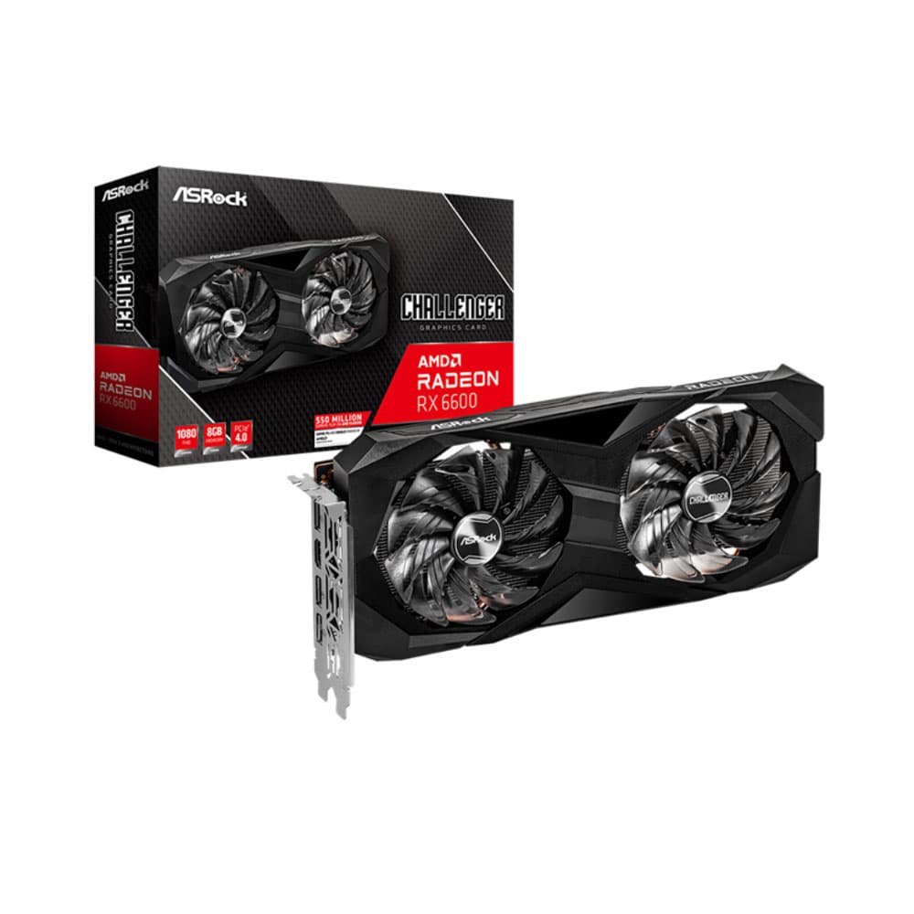 VGA ASROCK Radeon RX 6600 Challenger D 8GB GDDR6