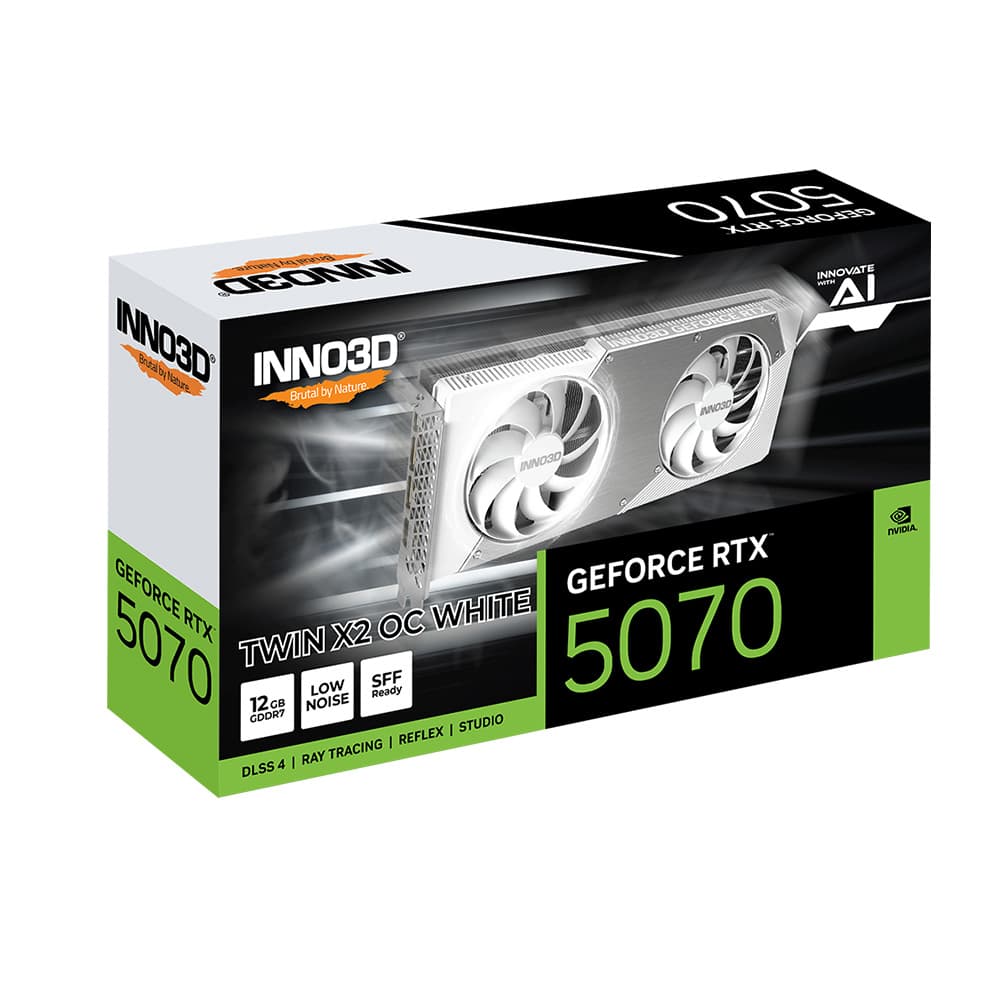 VGA Inno3D Geforce RTX 5070 TWIN X2 OC 12GB GDDR7 White