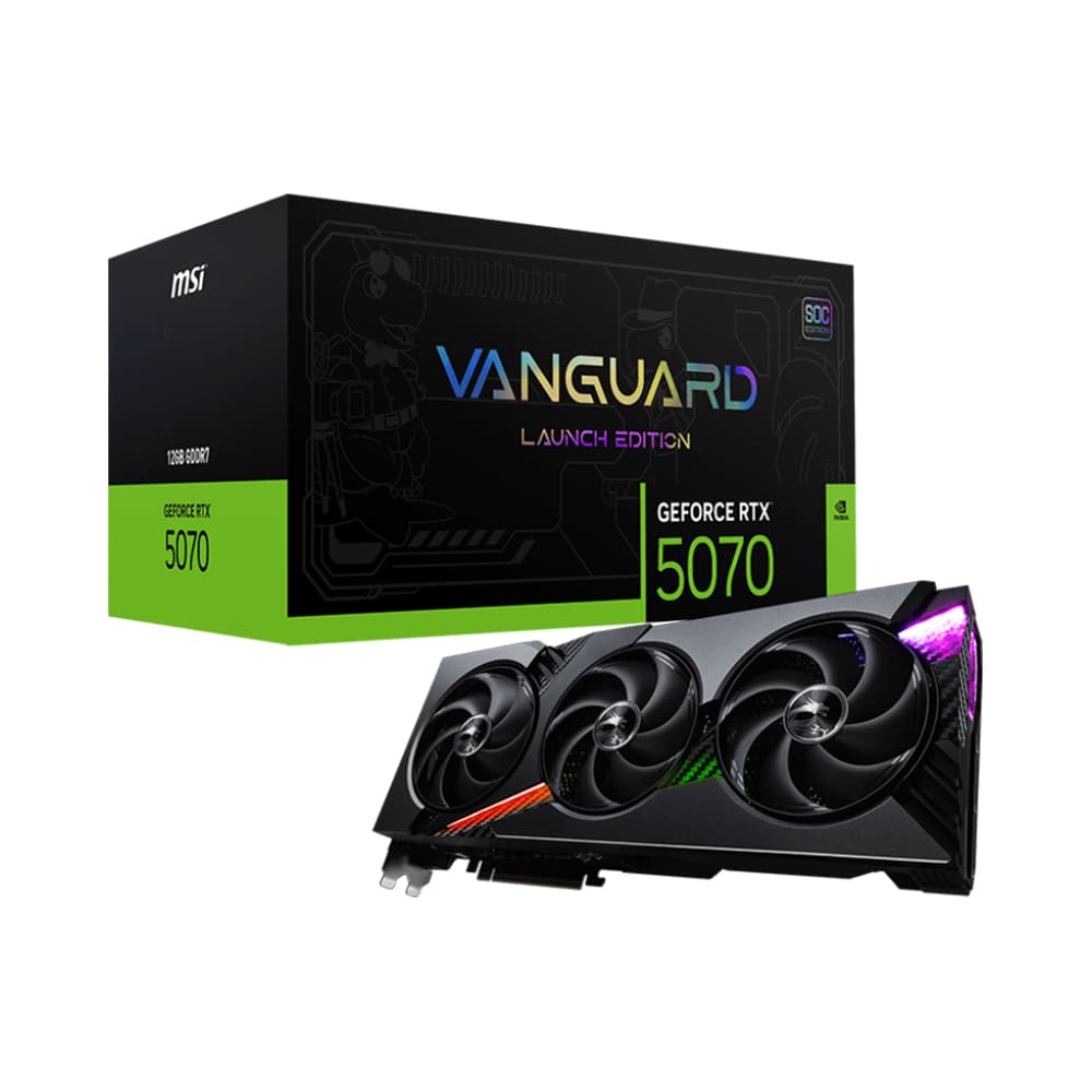 VGA MSI GeForce RTX 5070 12G VANGUARD SOC LAUNCH EDITION