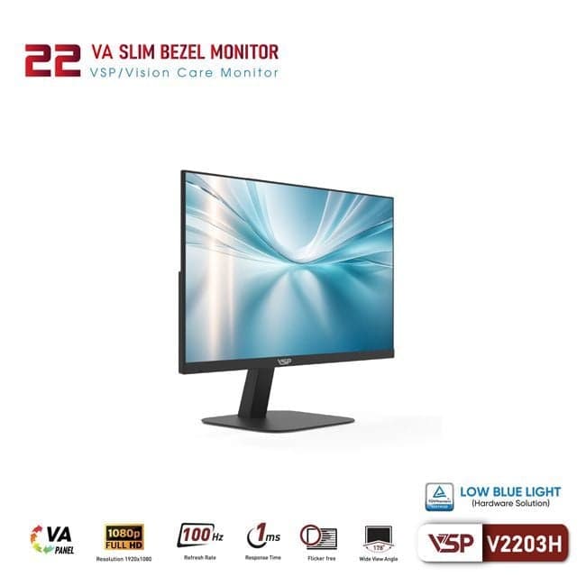Màn hình VSP V2203H 21.5INCH VA FHD 1ms 100Hz Phẳng